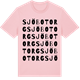 Pink Cotton t-shirt med Sjöbo Torg ordlek t-shirt