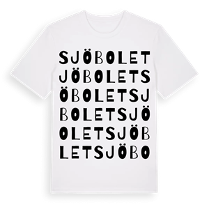 Sjöbolet ordlek t-shirt – ekologisk bomull t-shirt från Pinshirt