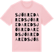Pink Cotton t-shirt med Sjöbredared ordlek t-shirt