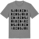 Mid Heather Gray t-shirt med Sjöbredared ordlek t-shirt