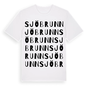 Sjöbrunn ordlek t-shirt – ekologisk bomull t-shirt från Pinshirt