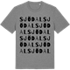 Mid Heather Gray t-shirt med Sjödal ordlek t-shirt