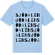 Blue Soul t-shirt med Sjödalen ordlek t-shirt
