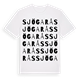 White t-shirt med Sjögarås ordlek t-shirt