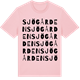 Pink Cotton t-shirt med Sjögården ordlek t-shirt