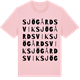 Pink Cotton t-shirt med Sjögårdsvik ordlek t-shirt