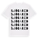 White t-shirt med Sjögared ordlek t-shirt