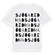 White t-shirt med Sjögaredmad ordlek t-shirt