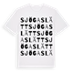 White t-shirt med Sjögaslätt ordlek t-shirt