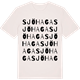 Vintage White t-shirt med Sjöhaga ordlek t-shirt