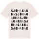 Vintage White t-shirt med Sjöhagarna ordlek t-shirt