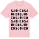 Pink Cotton t-shirt med Sjöhed ordlek t-shirt