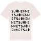 Vintage White t-shirt med Sjöhemmet ordlek t-shirt