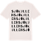 Vintage White t-shirt med Sjökullen ordlek t-shirt