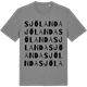 Mid Heather Gray t-shirt med Sjölanda ordlek t-shirt