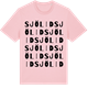 Pink Cotton t-shirt med Sjölid ordlek t-shirt