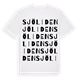 White t-shirt med Sjöliden ordlek t-shirt