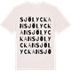 Vintage White t-shirt med Sjölyckan ordlek t-shirt