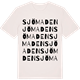 Vintage White t-shirt med Sjömaden ordlek t-shirt