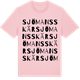 Pink Cotton t-shirt med Sjömansskär ordlek t-shirt