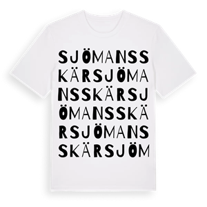 Sjömansskär ordlek t-shirt – ekologisk bomull t-shirt från Pinshirt