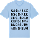 Blue Soul t-shirt med Sjömarken ordlek t-shirt