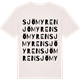 Vintage White t-shirt med Sjömyren ordlek t-shirt