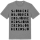 Mid Heather Gray t-shirt med Sjönnered ordlek t-shirt