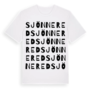Sjönnered ordlek t-shirt – ekologisk bomull t-shirt från Pinshirt