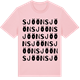Pink Cotton t-shirt med Sjöön ordlek t-shirt