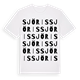 White t-shirt med Sjöris ordlek t-shirt