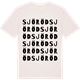 Vintage White t-shirt med Sjöröd ordlek t-shirt