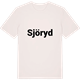 Vintage White t-shirt med Sjöryd fetstil t-shirt