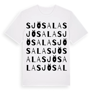 Sjösala ordlek t-shirt – ekologisk bomull t-shirt från Pinshirt