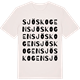 Vintage White t-shirt med Sjöskogen ordlek t-shirt