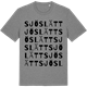 Mid Heather Gray t-shirt med Sjöslätt ordlek t-shirt