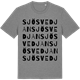 Mid Heather Gray t-shirt med Sjösvedjan ordlek t-shirt