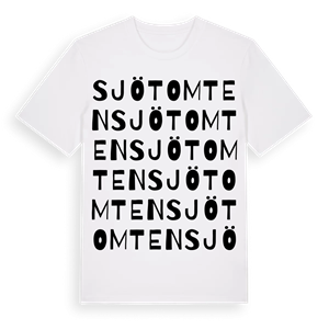 Sjötomten ordlek t-shirt – ekologisk bomull t-shirt från Pinshirt