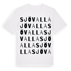 Sjövalla ordlek t-shirt – ekologisk bomull t-shirt från Pinshirt