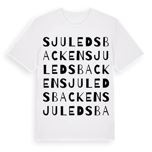 Sjuledsbacken ordlek t-shirt – ekologisk bomull t-shirt från Pinshirt