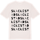 Vintage White t-shirt med Skackestad ordlek t-shirt