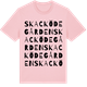 Pink Cotton t-shirt med Skacködegården ordlek t-shirt