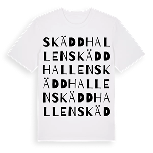 Skäddhallen ordlek t-shirt – ekologisk bomull t-shirt från Pinshirt