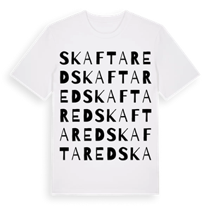 Skaftared ordlek t-shirt – ekologisk bomull t-shirt från Pinshirt