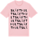 Pink Cotton t-shirt med Skäfthult ordlek t-shirt
