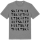Mid Heather Gray t-shirt med Skäfthult ordlek t-shirt