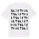 Skäfthult ordlek t-shirt