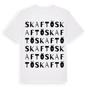 Skaftö ordlek t-shirt – ekologisk bomull t-shirt från Pinshirt