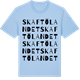 Blue Soul t-shirt med Skaftölandet ordlek t-shirt