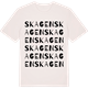 Vintage White t-shirt med Skagen ordlek t-shirt